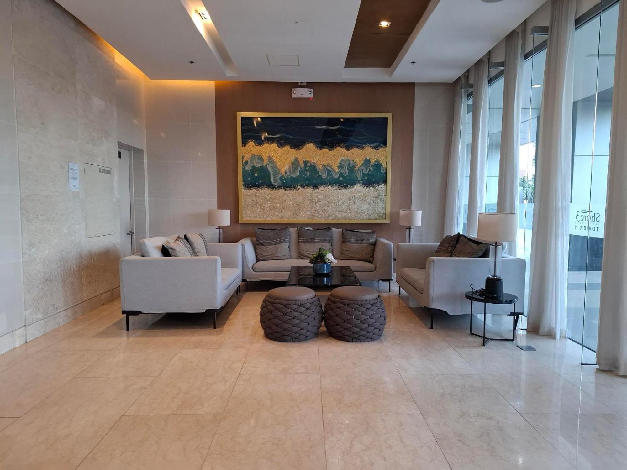 Shore 1 & 3 Residences Moa 1Br With Balcony By Darpm Manila Dış mekan fotoğraf